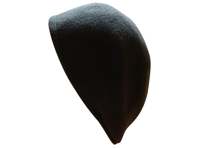 inconnue Khaki Wool Felt Hat Size 57 - view 2