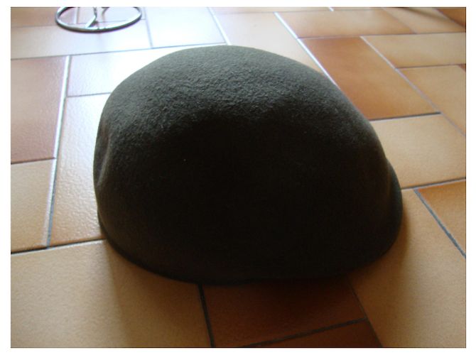 inconnue Khaki Wool Felt Hat Size 57 - view 5