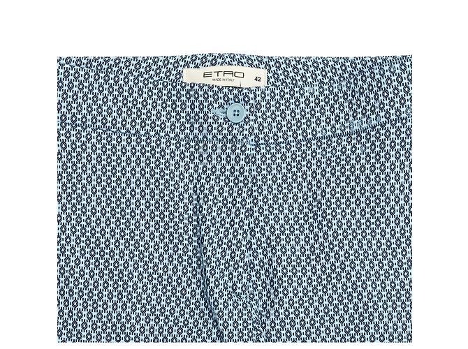 Pantalón Chino Slim Etro Azul Viscosa 38FR - vista 2