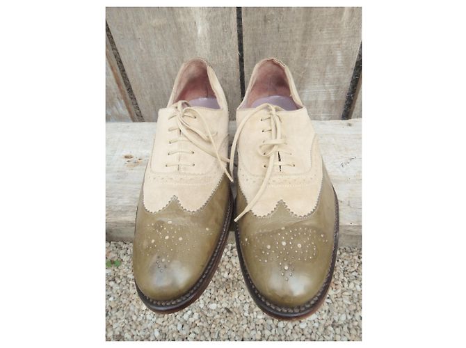 Joseph Fenestrier bi-materiale Oxford Beige Cachi - vista 5