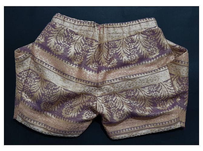 Autre Marque Anna Sammarone Shorts aus Wolle und Polyester IT42 Mehrfarben - Ansicht 2