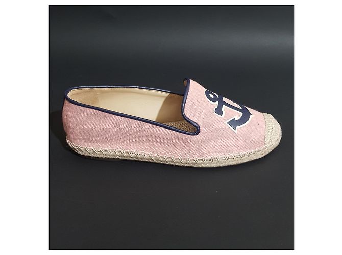 Espadrillas Schutz Rosa e Blu in Pelle e Tessuto - vista 2