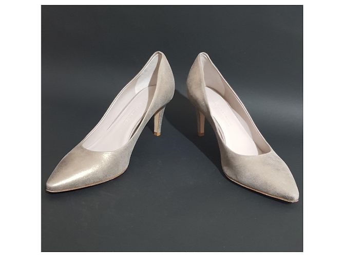 Décolleté in pelle Kennel & Schmenger argento e oro metallizzato D'oro Metallico - vista 5