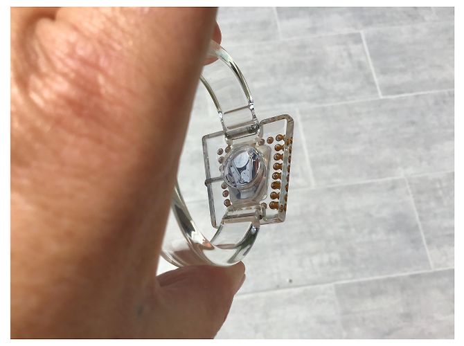 Autre Marque Luna Bianca Plexiglas Uhr - Ansicht 3