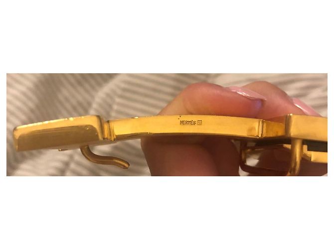 Constance Cintura Hermès Constancy XL in agnello marrone chiaro - vista 4