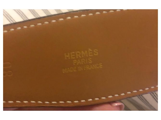 Constance Cintura Hermès Constancy XL in agnello marrone chiaro - vista 6