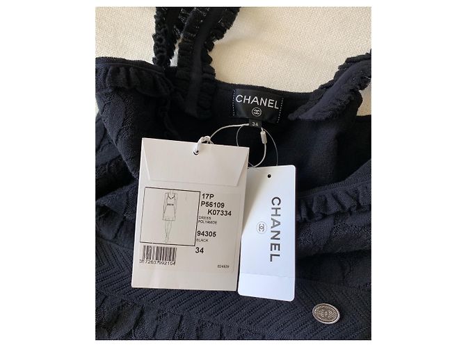 Chanel Little Black A-Linie Kleidergröße 34 Schwarz - Ansicht 7