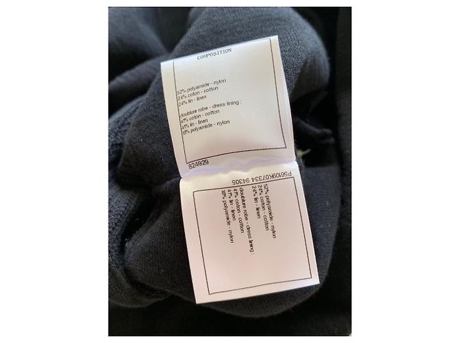 Chanel Little Black A-Linie Kleidergröße 34 Schwarz - Ansicht 8