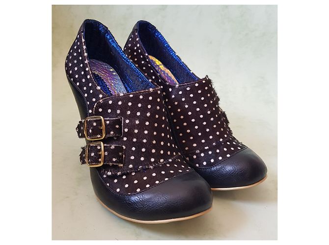 Autre Marque Tacchi Irregular Choice in Pelle e Pony Hair Multicolore - vista 4