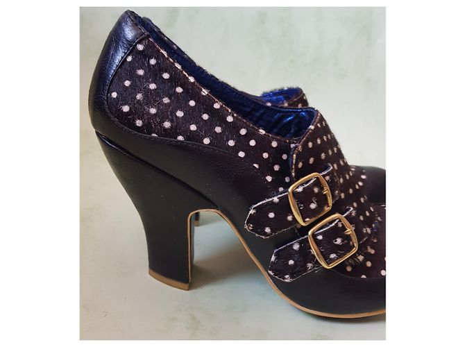 Autre Marque Tacchi Irregular Choice in Pelle e Pony Hair Multicolore - vista 5