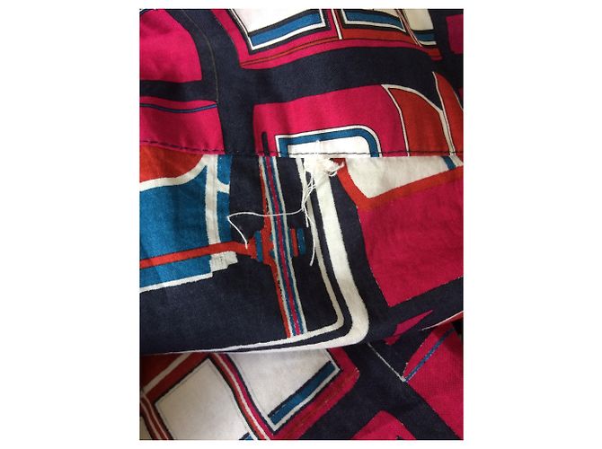 Vestido de verano Hermès de algodón con estampado abstracto espalda descubierta Multicolor - vista 6