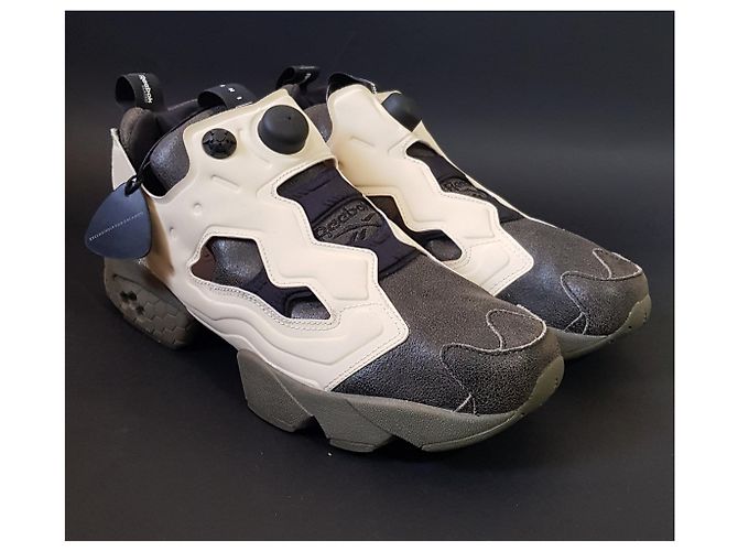 Sneakers Marni x Reebok in pelle multicolore - vista 3
