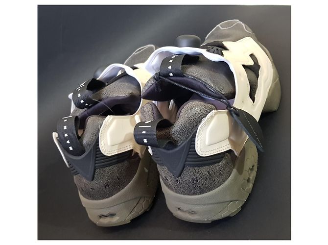 Sneakers Marni x Reebok in pelle multicolore - vista 4