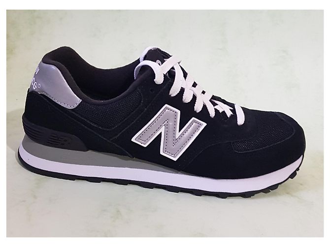 Sneakers New Balance Nere in Camoscio - vista 2