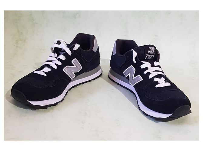 Sneakers New Balance Nere in Camoscio - vista 5