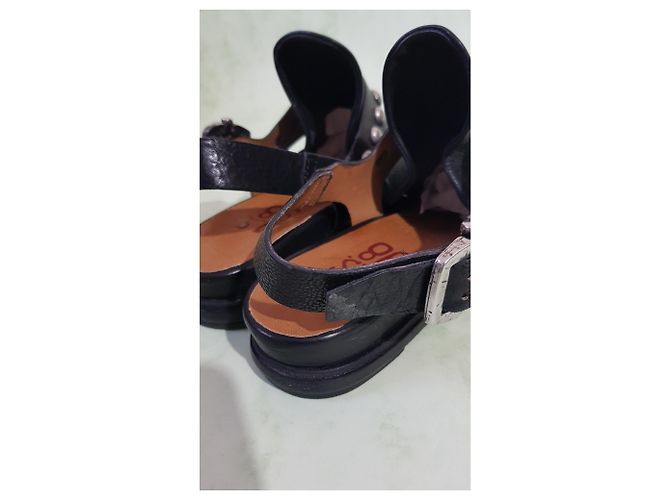 Autre Marque Sandali A.S.98 in pelle nera Nero - vista 3