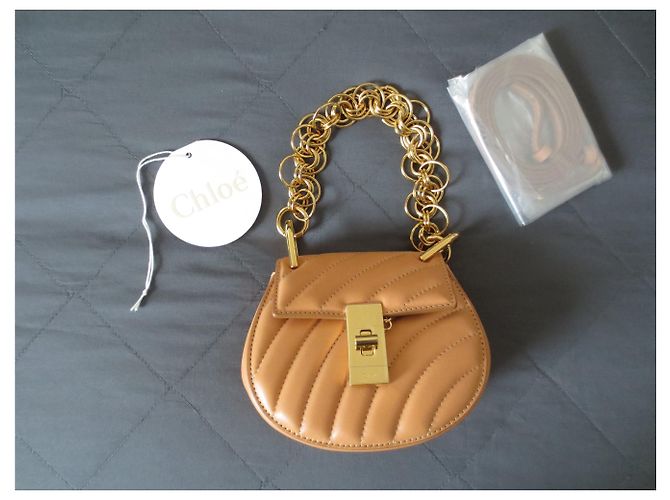 Bolso Chloé Drew Caramelo - vista 3