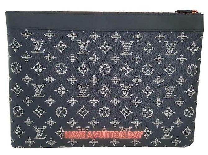 Louis Vuitton Pochette Apollo GM Edizione Limitata Upside Down Blu - vista 2