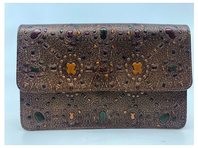 Carrie Forbes Clutch Bag Copper - view 2