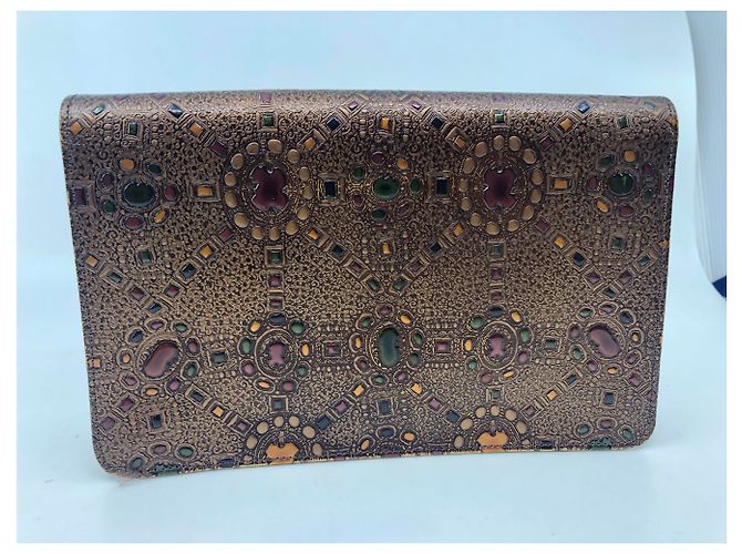 Carrie Forbes Clutch Bag Copper - view 3