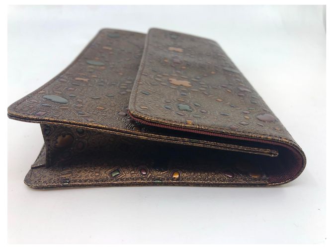Carrie Forbes Clutch Bag Copper - view 6