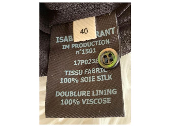 Abito Isabel Marant Etoile in seta Blu Oro Blu Navy D'oro - vista 4