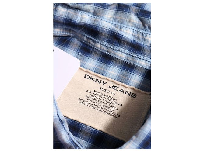 Camicia DKNY Jeans scozzese tartan in cotone XL Multicolore - vista 3