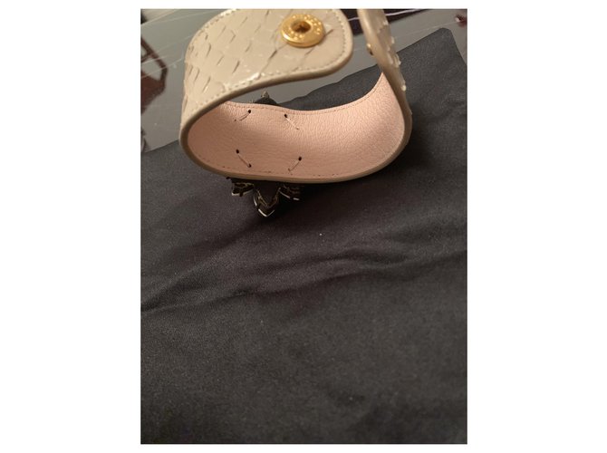 Shourouk Python Armband mit orange und weißen Strasssteinen Beige - Ansicht 5