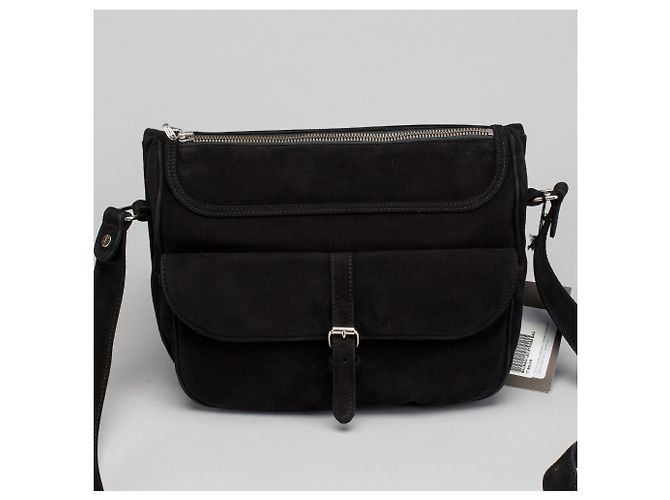 Balmain Leo Borsa a tracolla in scamosciato nero e cristalli Swarovski - vista 4
