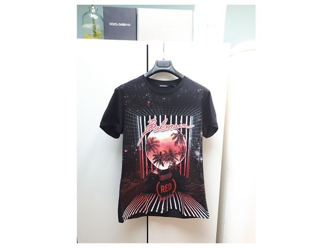 T-shirt exclusiva Balmain edição limitada da semana de moda de Paris 2019 Preto - vista 2