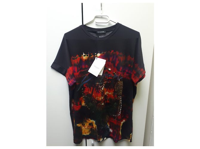 Camiseta de palmera de la marca de diseño Balmain. Multicolor - vista 5
