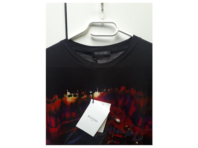 Camiseta de palmera de la marca de diseño Balmain. Multicolor - vista 7