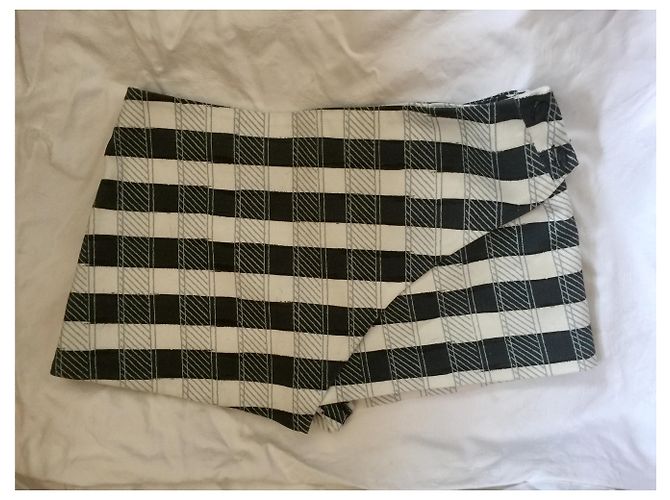 Kenzo Skorts Karo blau weiß Baumwolle Marineblau - Ansicht 2