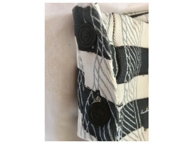Kenzo Skorts Karo blau weiß Baumwolle Marineblau - Ansicht 5