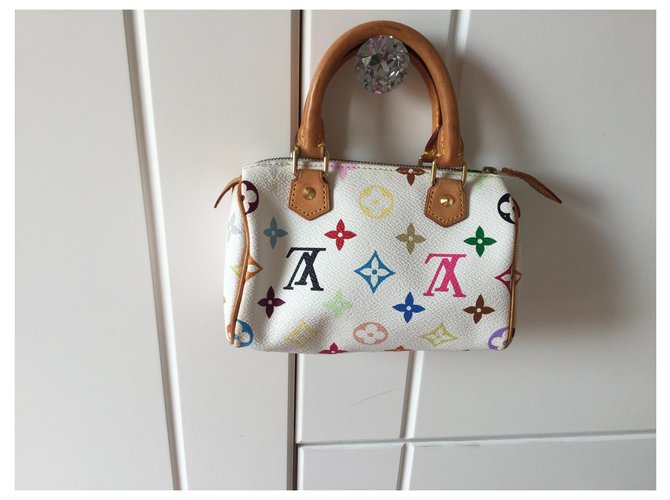 Louis Vuitton Nano HL mini speedy Bianco - vista 11