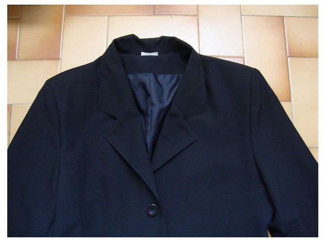 inconnue Rodingote Jacke schwarz Polyester Größe 44 - Ansicht 2