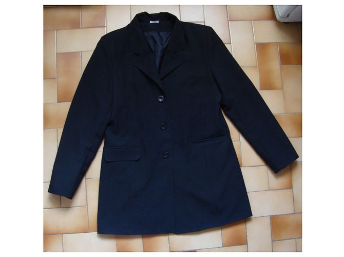 inconnue Rodingote Jacke schwarz Polyester Größe 44 - Ansicht 4