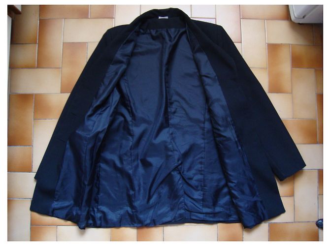 inconnue Rodingote Jacke schwarz Polyester Größe 44 - Ansicht 5