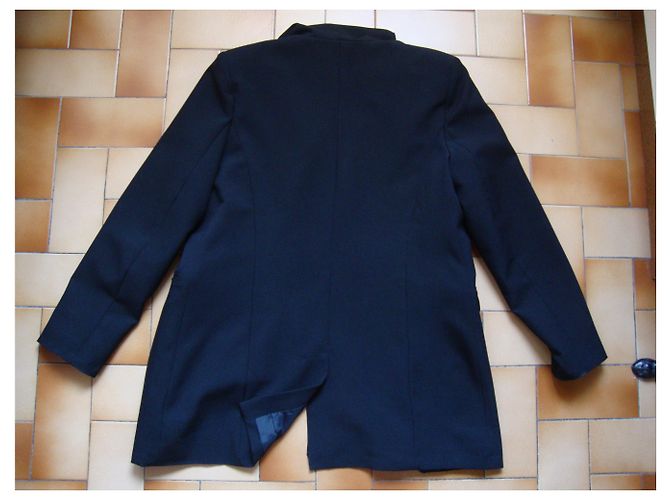 inconnue Rodingote Jacke schwarz Polyester Größe 44 - Ansicht 6