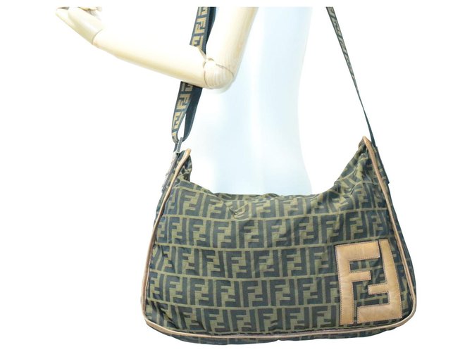 Fendi Vintage Shoulder Bag Brown Cloth ref.138395 - Joli Closet
