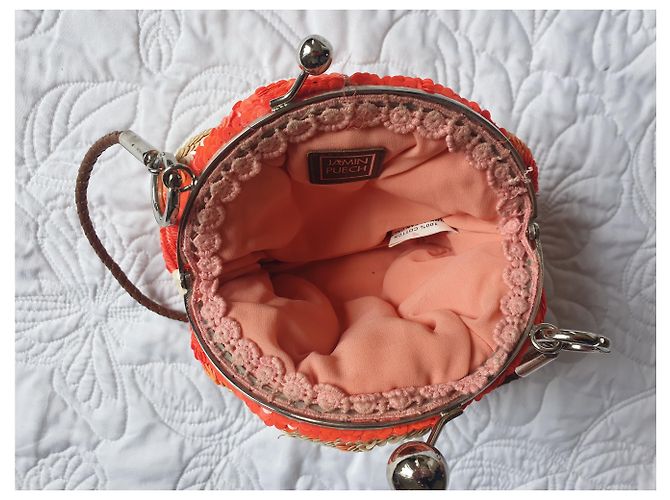 Jamin Puech Borsa a tracolla con paillettes Jamin Peuch Arancione - vista 3