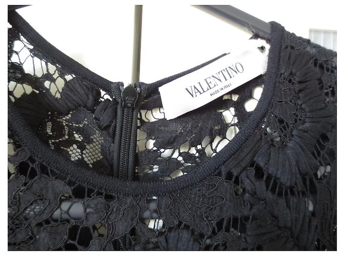 Valentino halblanges Kleid Schwarz - Ansicht 4