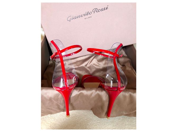 Gianvito Rossi G string vernice Tabasco Red - vista 7