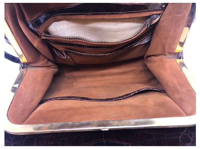 Autre Marque Petit sac croco vintage - vue 10