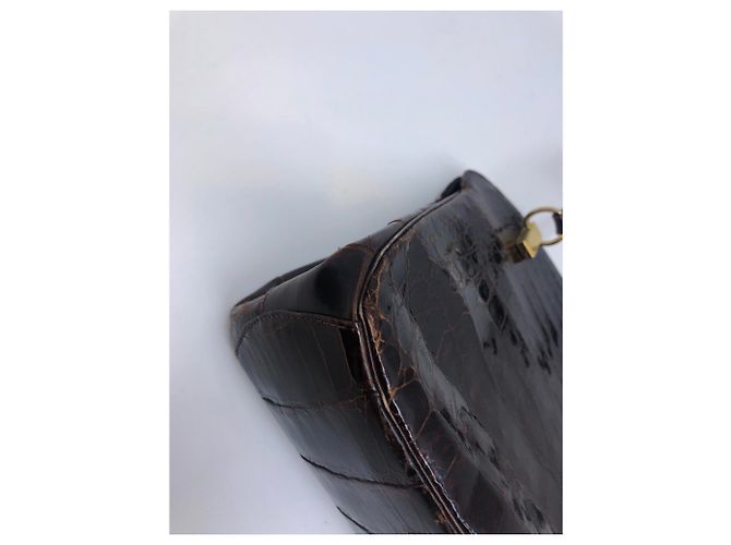 Autre Marque Petit sac croco vintage - vue 5