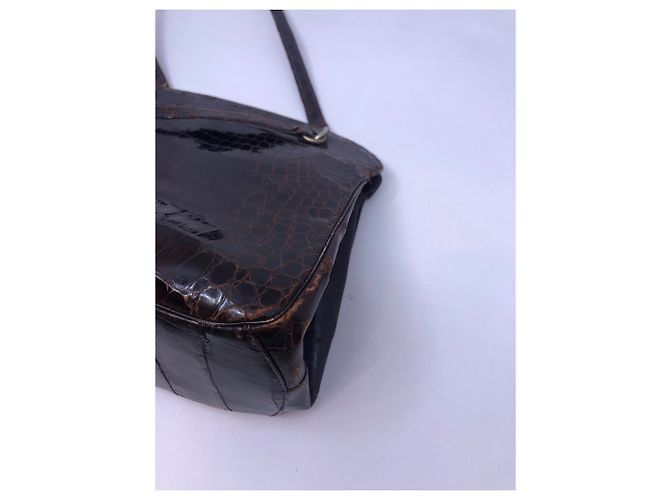 Autre Marque Petit sac croco vintage - vue 6