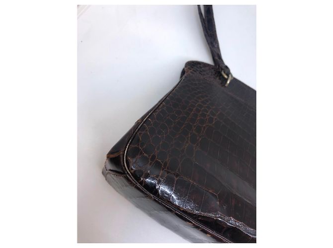 Autre Marque Petit sac croco vintage - vue 7