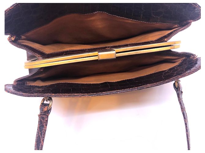 Autre Marque Petit sac croco vintage - vue 8
