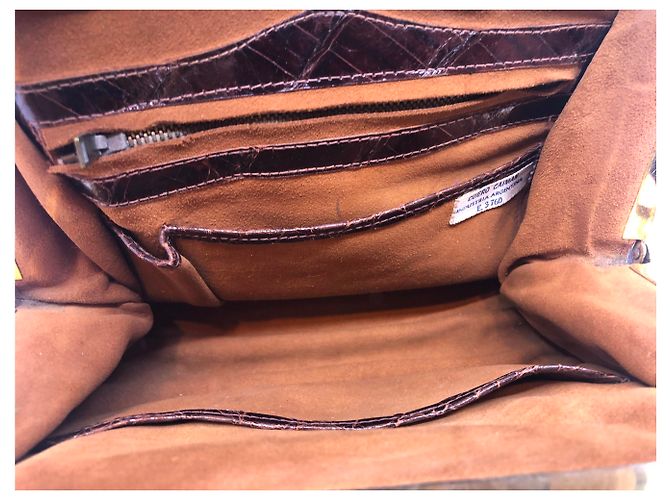 Autre Marque Petit sac croco vintage - vue 9