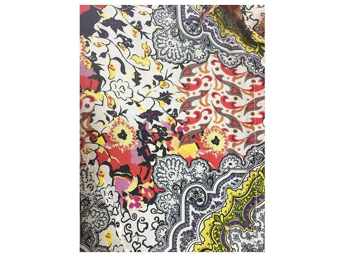 Blusa larga Etro de seda y algodón Multicolor - vista 6